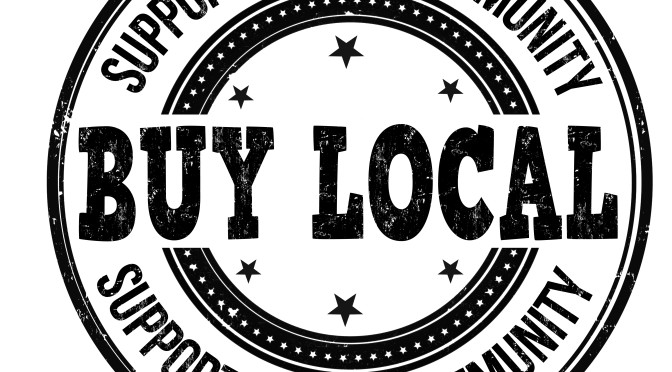 Buy local  stamp